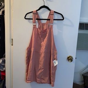 Dusty Rose Overall Dress